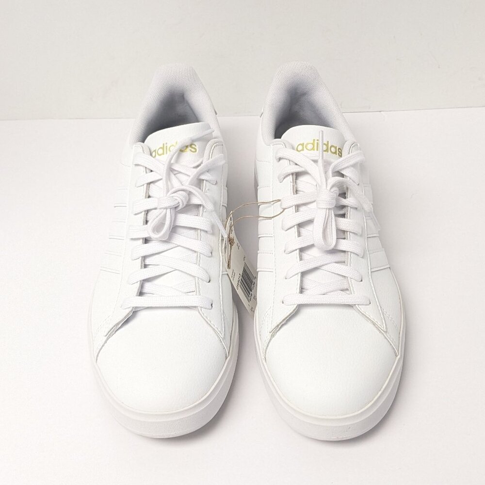 Adidas Grand Court 2.0 Sporty Sneakers, White, Women's 11 - Picture 3 of 7